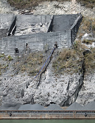 Image showing gravel industry at Yangtze River