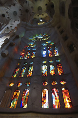 Image showing window inside Sagrada Familia