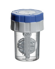 Image showing clear contact lens container