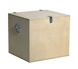 Image showing cubic wooden box