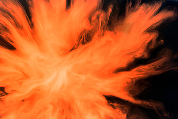 Image showing flaming color combustion
