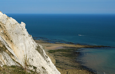 Image showing cliffs and sea near Newhaven