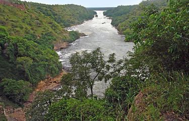 Image showing aerial Murchison Falls scenery