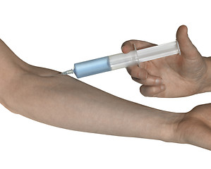Image showing intravenous injection