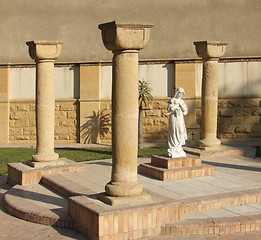 Image showing graveyard detail in Cairo at evening time