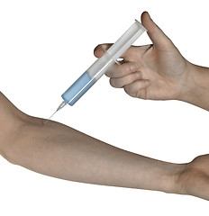 Image showing intravenous injection