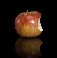 Image showing biten of apple