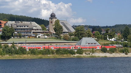 Image showing Schluchsee waterside scenery