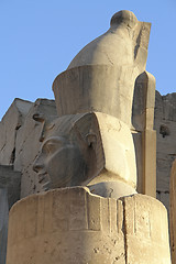 Image showing statue detail at Luxor Temple in Egypt