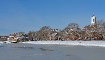 Image showing Cambridge winter scenery