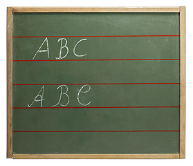 Image showing ABC blackboard