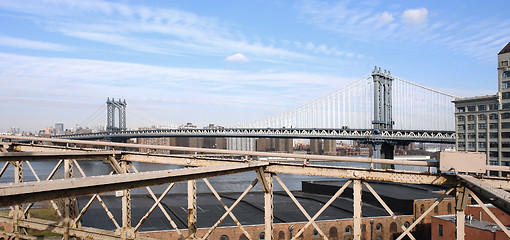 Image showing New York with Manhattan Bridge
