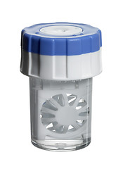 Image showing clear contact lens container