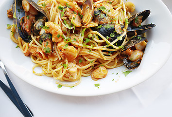 Image showing Seafood Pasta