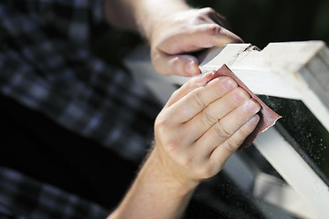 Image showing Sanding