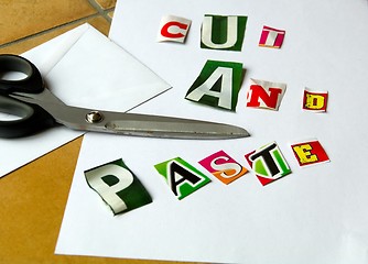 Image showing Cut and paste