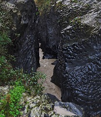 Image showing Alcantara river gorge in Sicily, Italy