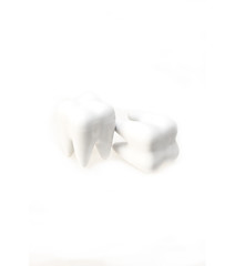 Image showing two teeth isolated on white