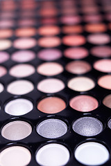 Image showing eyeshadow palette professional set