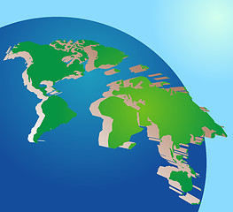 Image showing Globe of the world