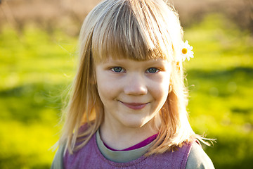 Image showing Little girl outdoors