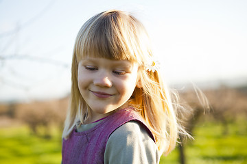 Image showing Little girl outdoors