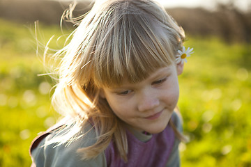 Image showing Little girl outdoors