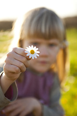 Image showing Little girl outdoors