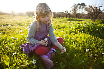 Image showing Little girl outdoors