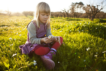 Image showing Little girl outdoors