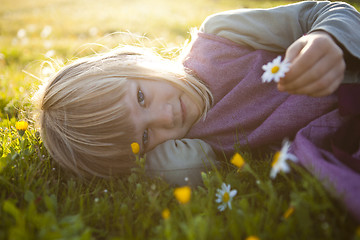 Image showing Little girl outdoors