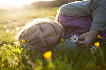 Image showing Little girl outdoors