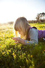 Image showing Little girl outdoors