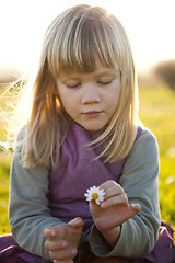 Image showing Little girl outdoors