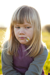 Image showing Little girl outdoors