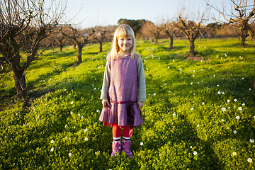 Image showing Little girl outdoors