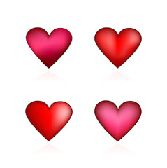 Image showing Set Valentines hearts