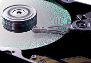 Image showing hard disk drive in close up