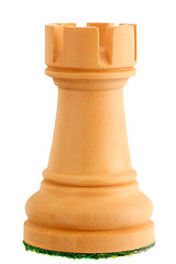 Image showing Chess piece - white rook