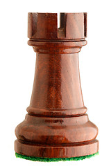 Image showing Chess piece - black rook