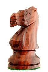 Image showing Chess piece - black knight