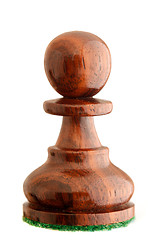 Image showing Chess piece - black pawn