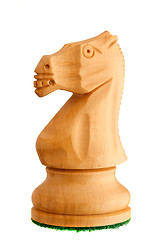 Image showing Chess piece - white knight