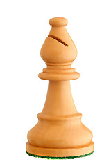 Image showing Chess piece - white bishop