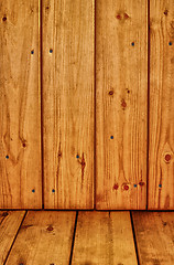 Image showing Wooden texture with knots and cracks 