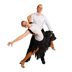 Image showing Dancing young couple