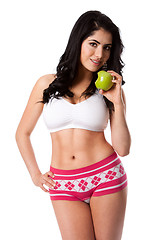 Image showing Eat an apple to stay fit