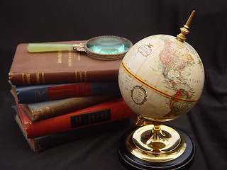 Image showing Globe with Books3