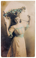 Image showing Vintage Postcard