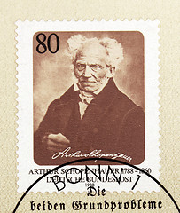Image showing Arthur Schopenhauer Stamp